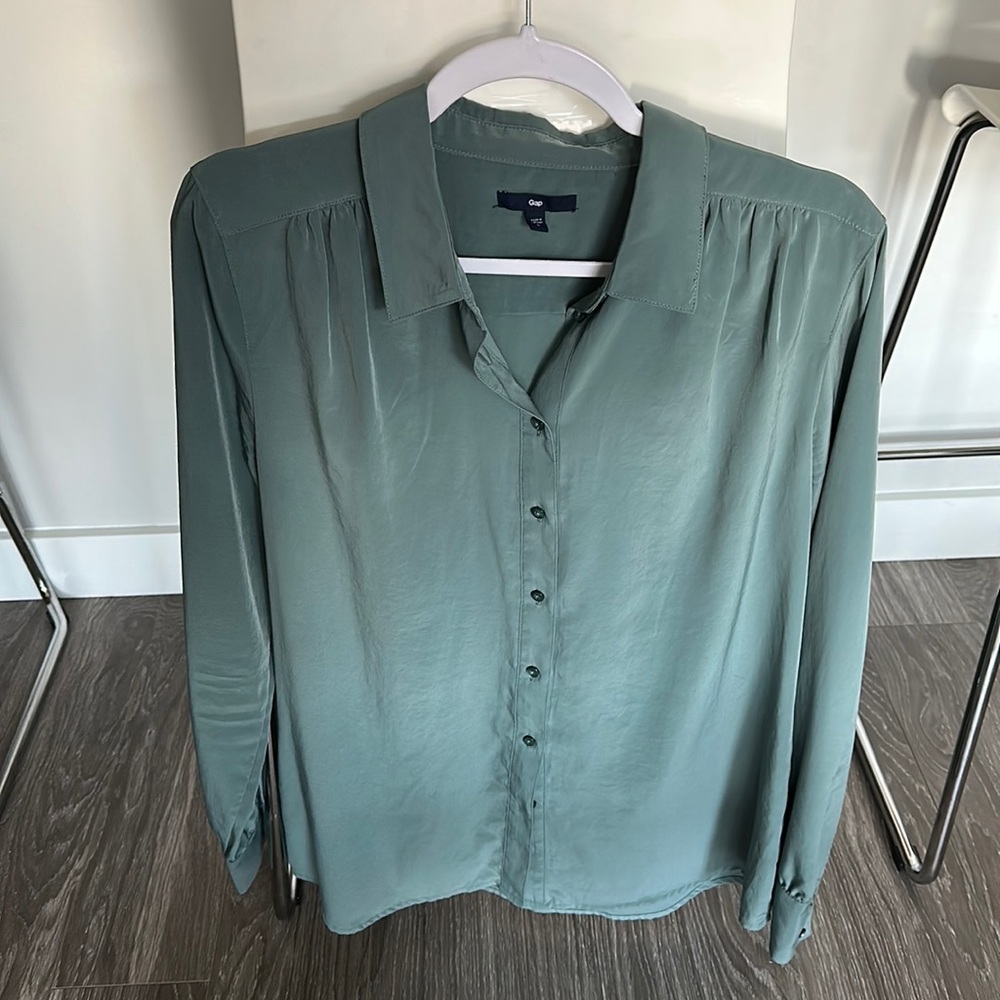 Gap Green Button Down - image 1
